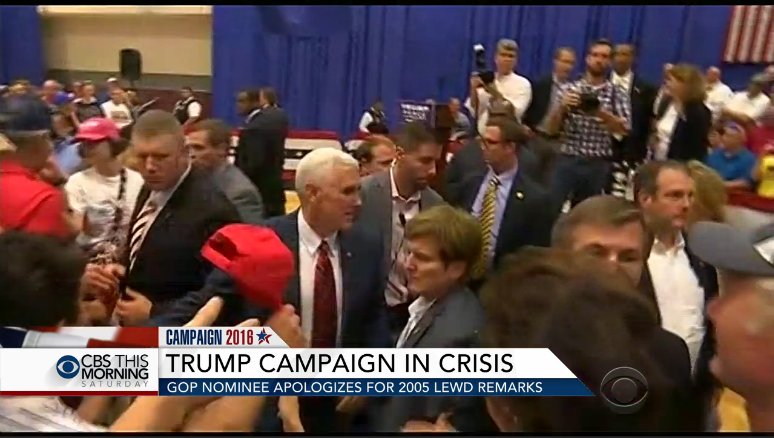 Mike Pence, Trump Campaign Crisis