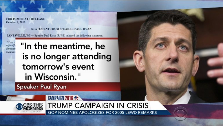 Paul Ryan, Campaign Crisis